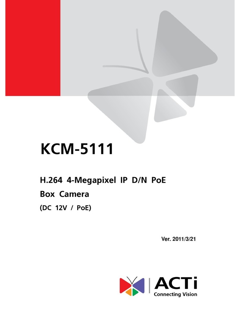 ACTi KCM-5111 User manual