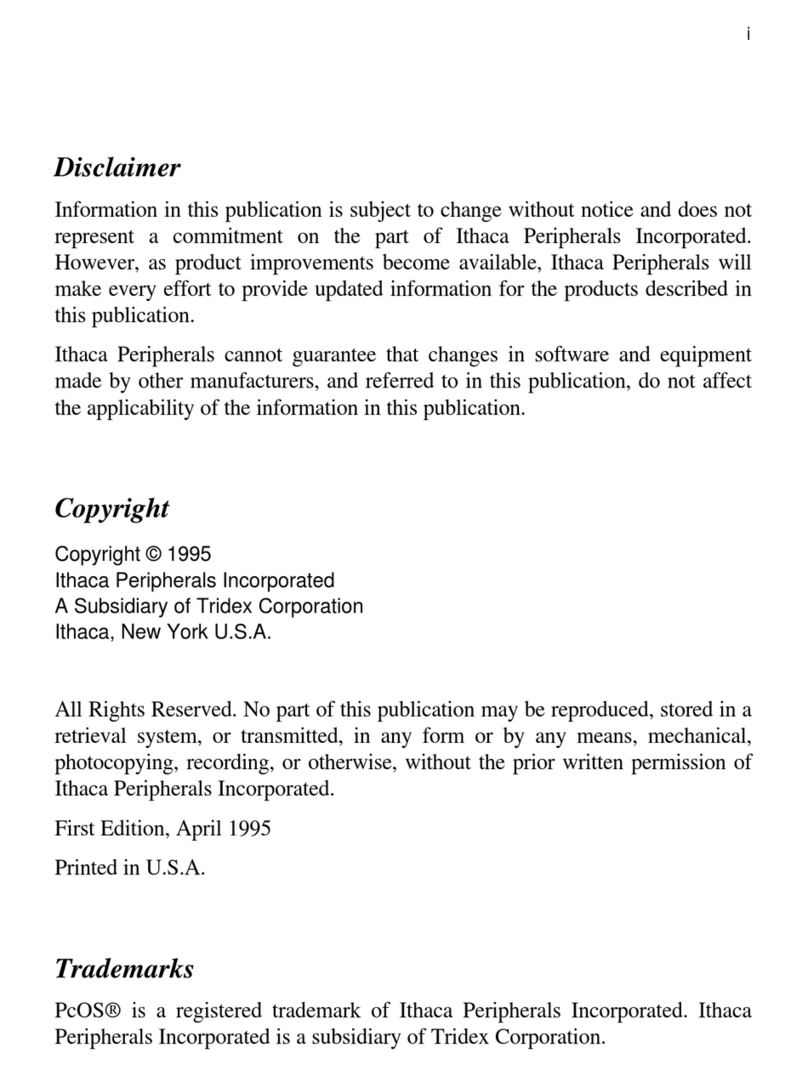 Ithaca 75 User manual