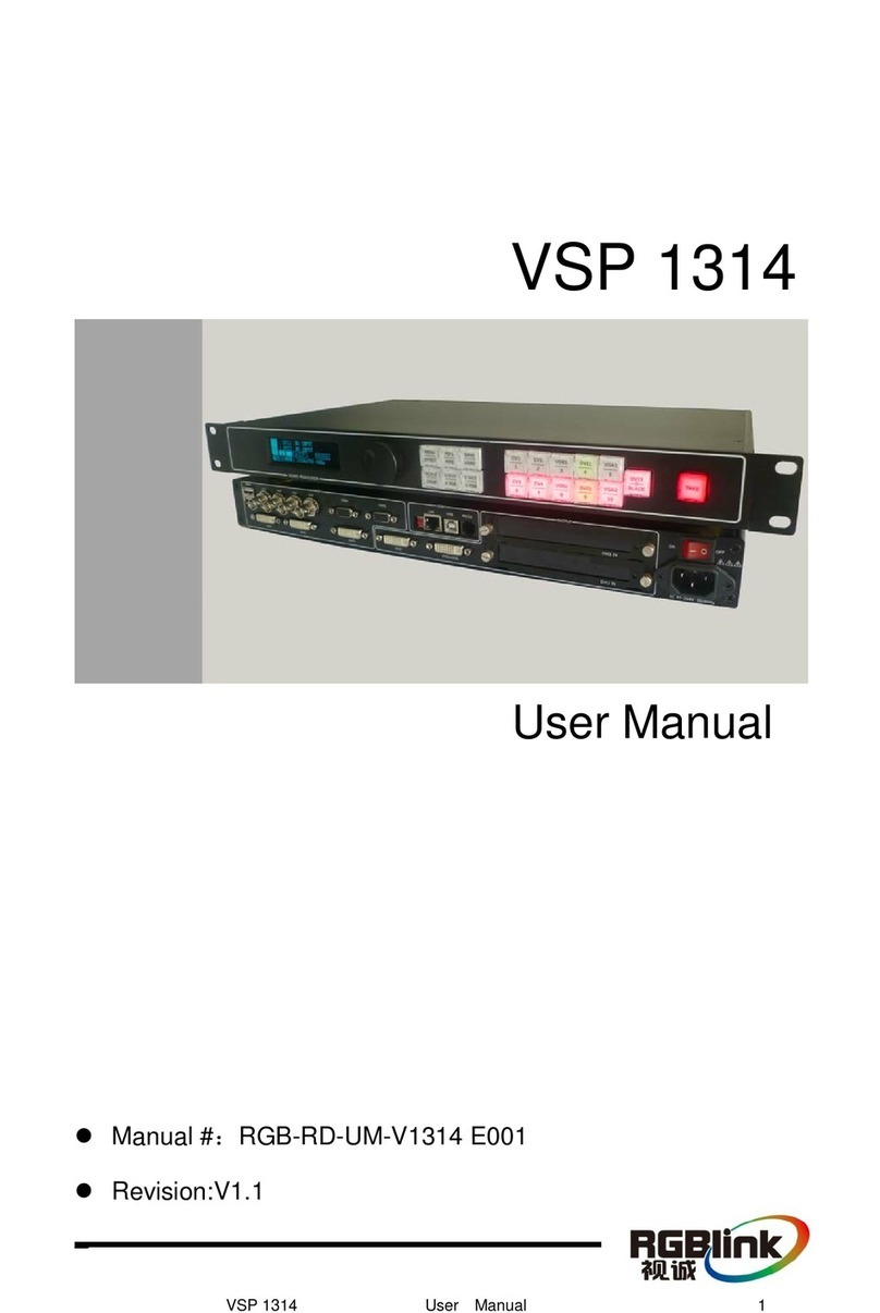 RGBlink VSP 1314 User manual RGBlink VSP 1314 User manual