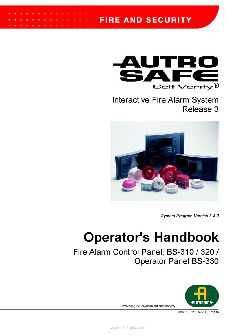 Autronica BS-310 Operator's handbook