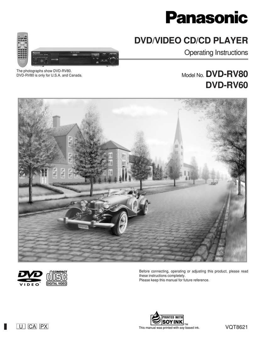 Panasonic DVD-RV80 User manual