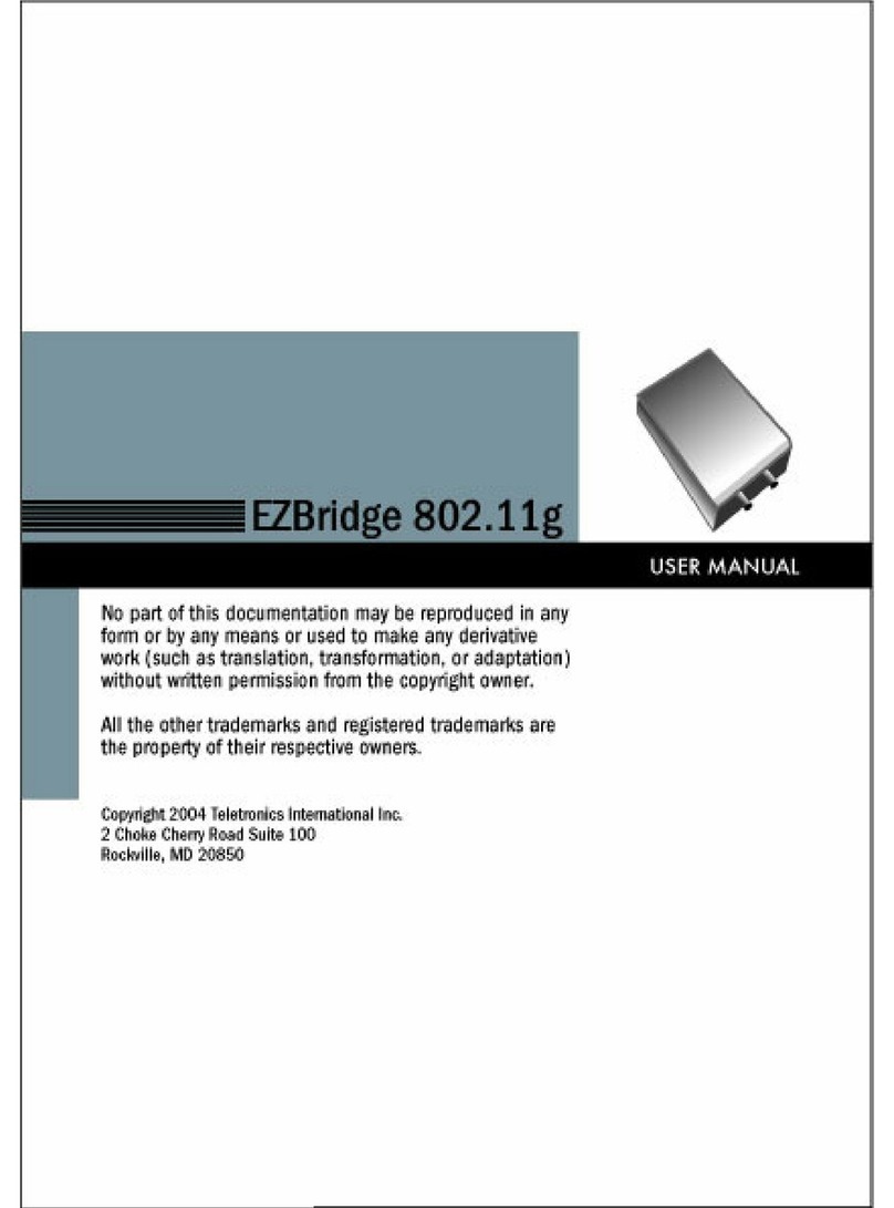 Teletronics International EzBridge User manual