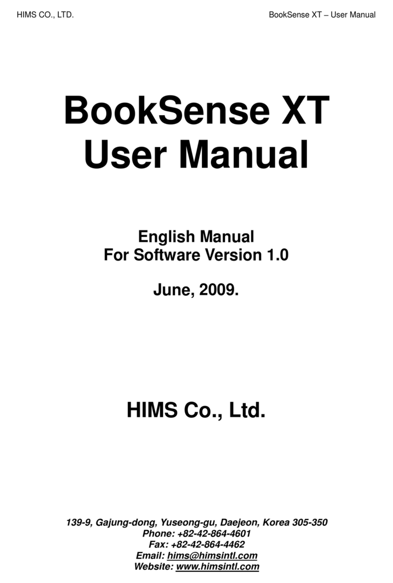 HIMS BookSense XT user manual