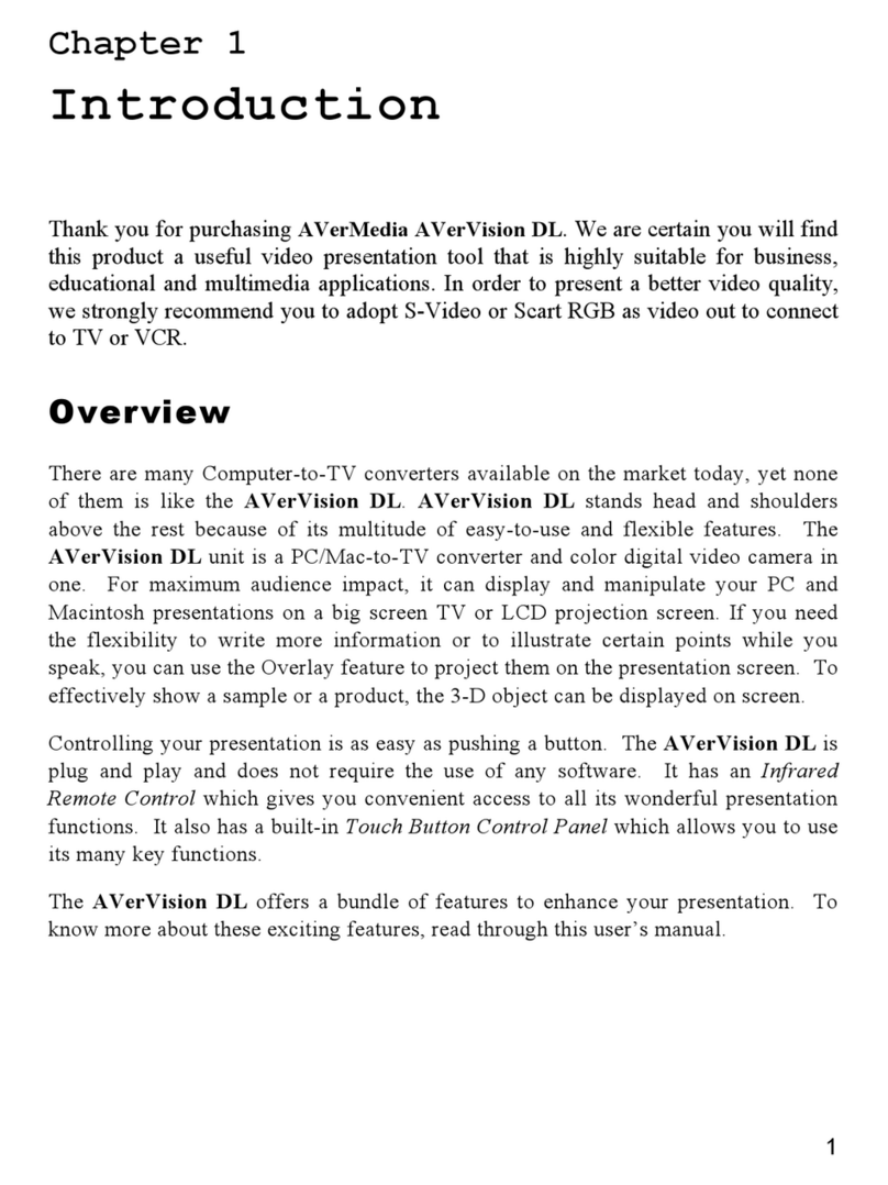 Avermedia AVerVision DL User manual