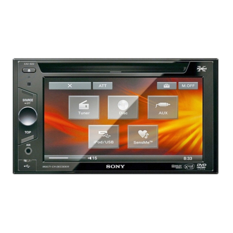 Sony XAV-622 operating instructions