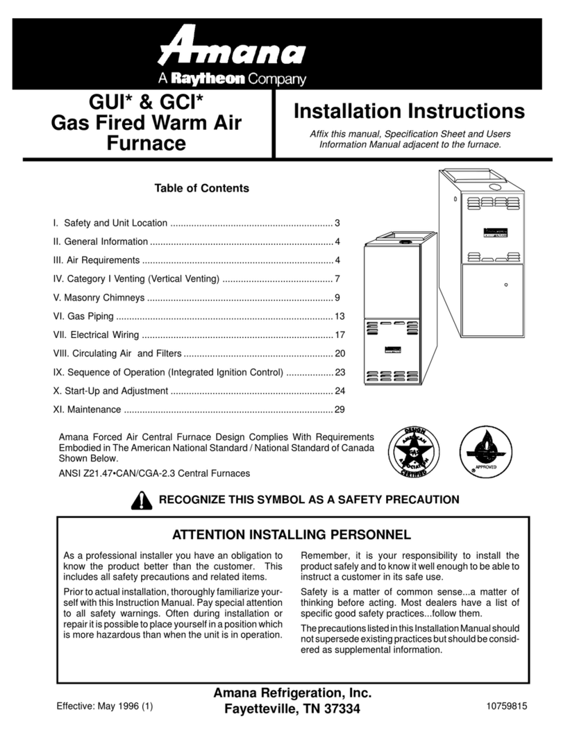 Amana GUI User manual