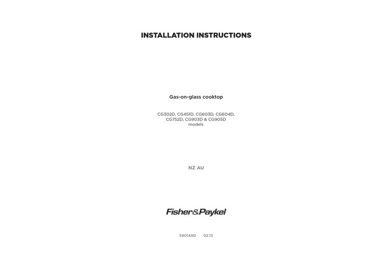 Fisher & Paykel CG302D User manual