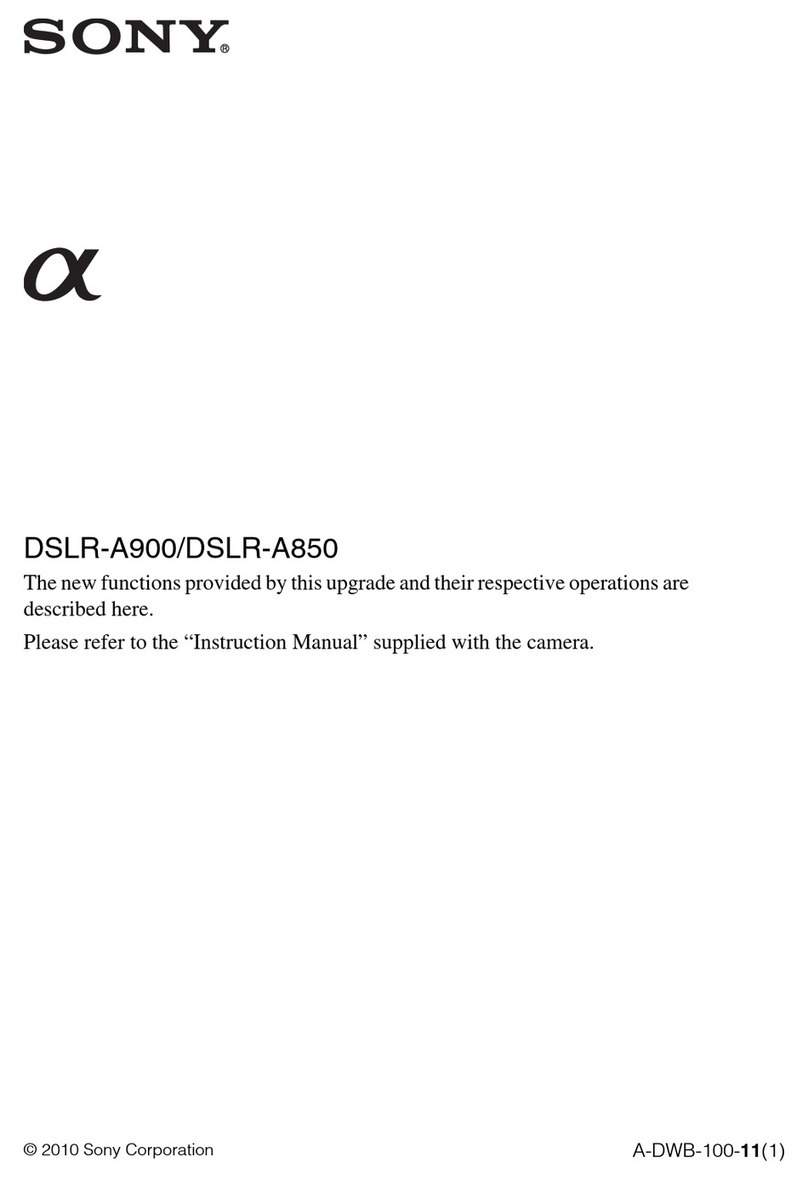Sony DSLR-A900 User manual