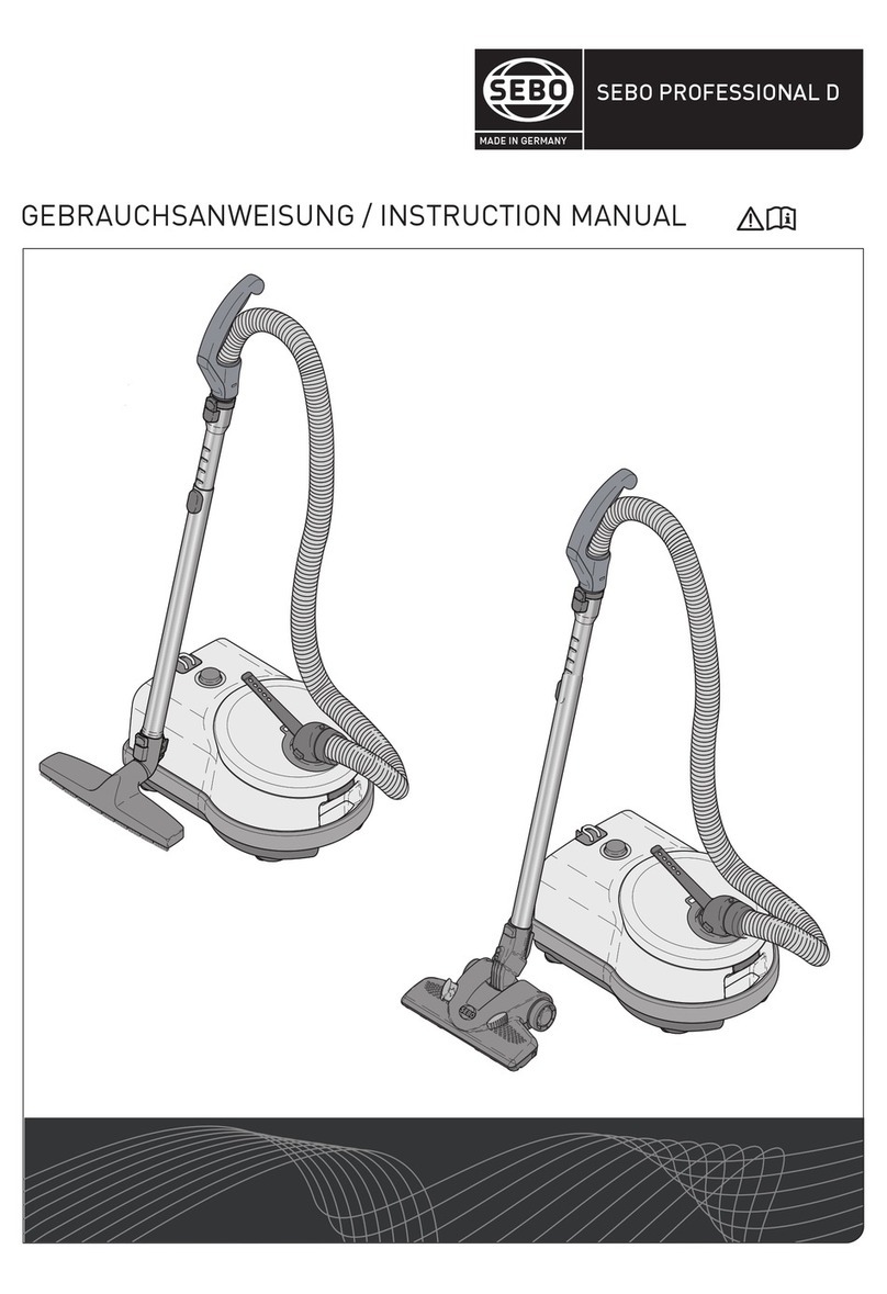Sebo Vacuum Cleaner User manual