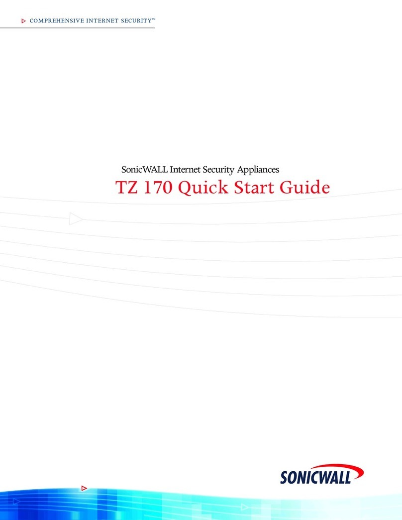 SonicWALL TZ 170 User manual