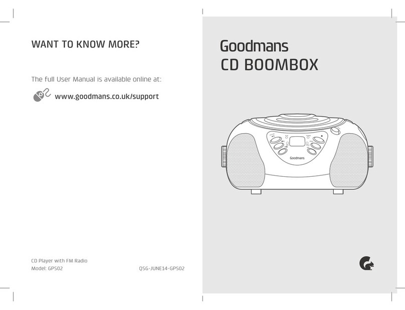 Goodmans GPS02 user manual