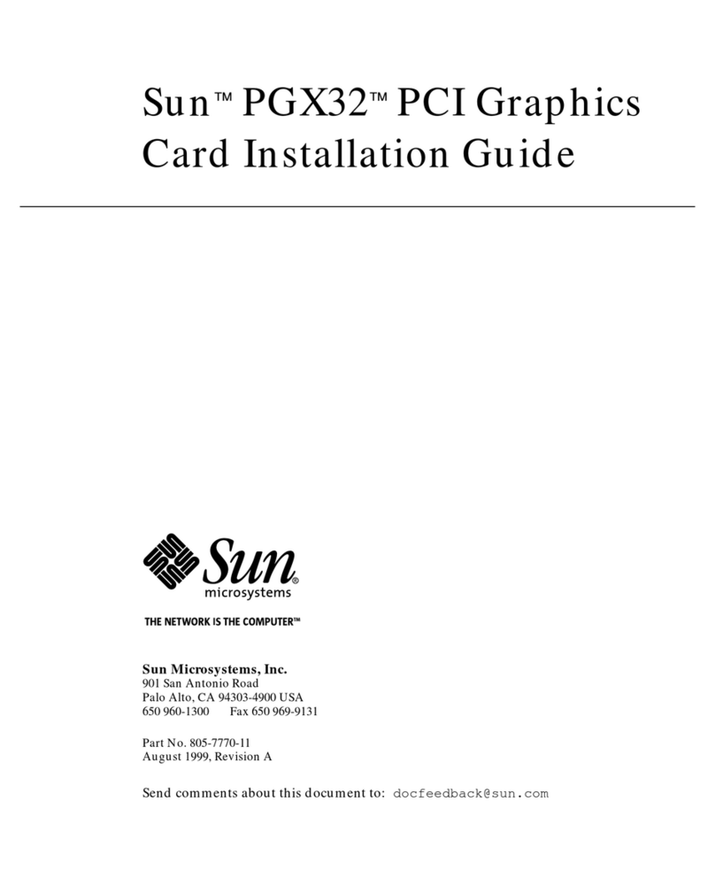 Sun Microsystems PGX32 User manual