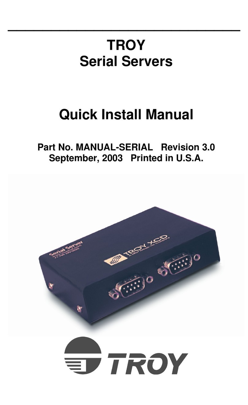 TROY Group Serial Servers Instructions for use
