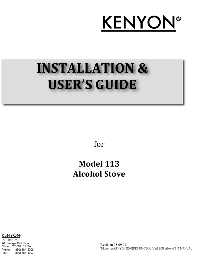 Kenyon 113 Installation & user guide