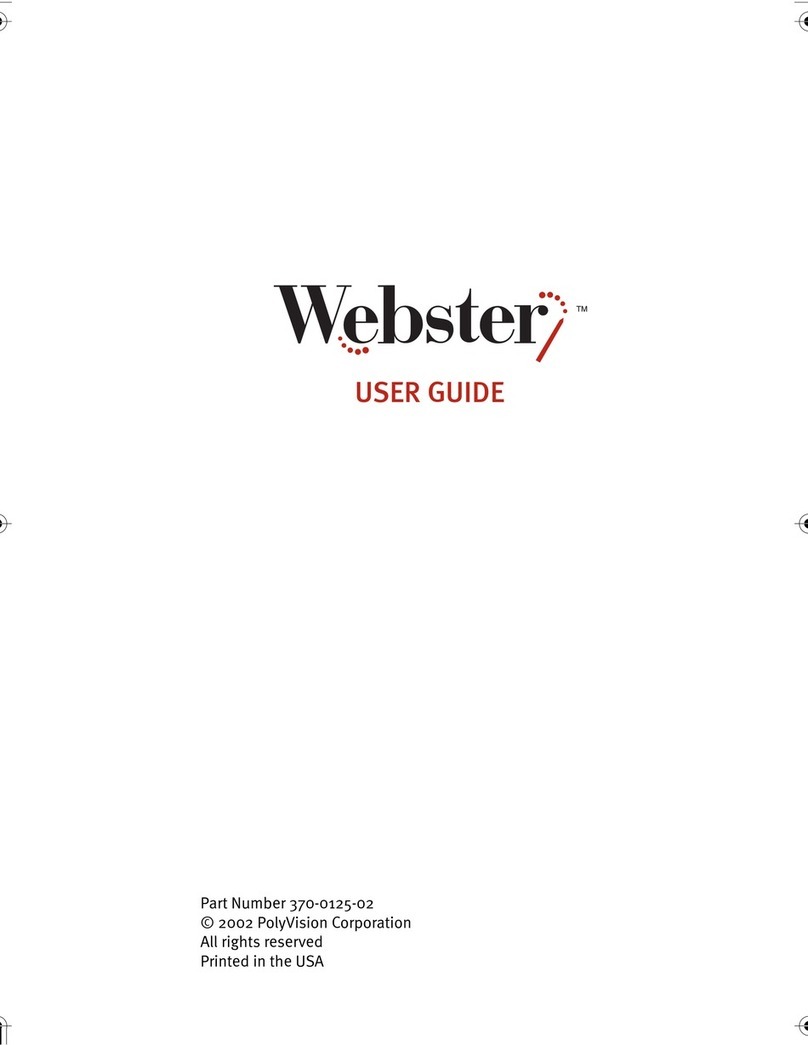 PolyVision Webster TS User manual PolyVision Webster TS User manual