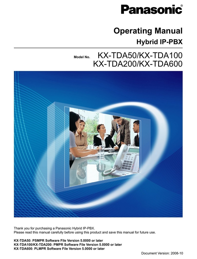 Panasonic KX-TDA50 User manual
