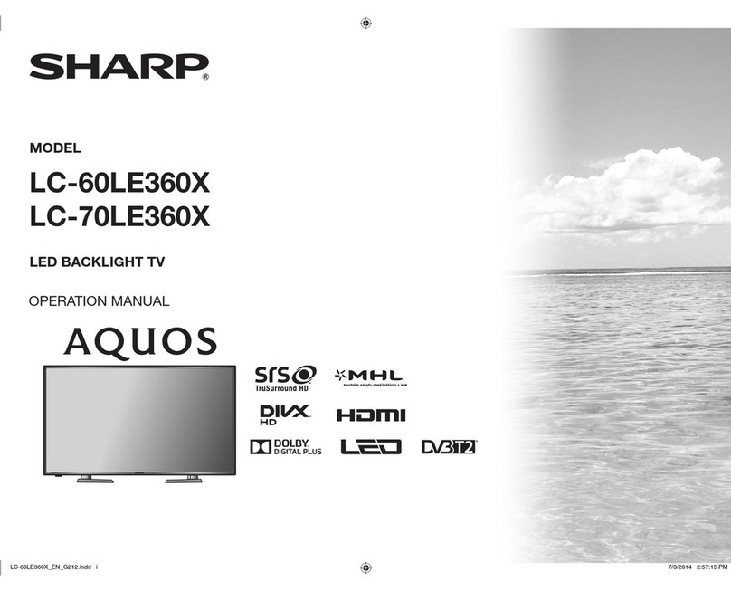 Sharp Aquos LC-60LE360X User manual