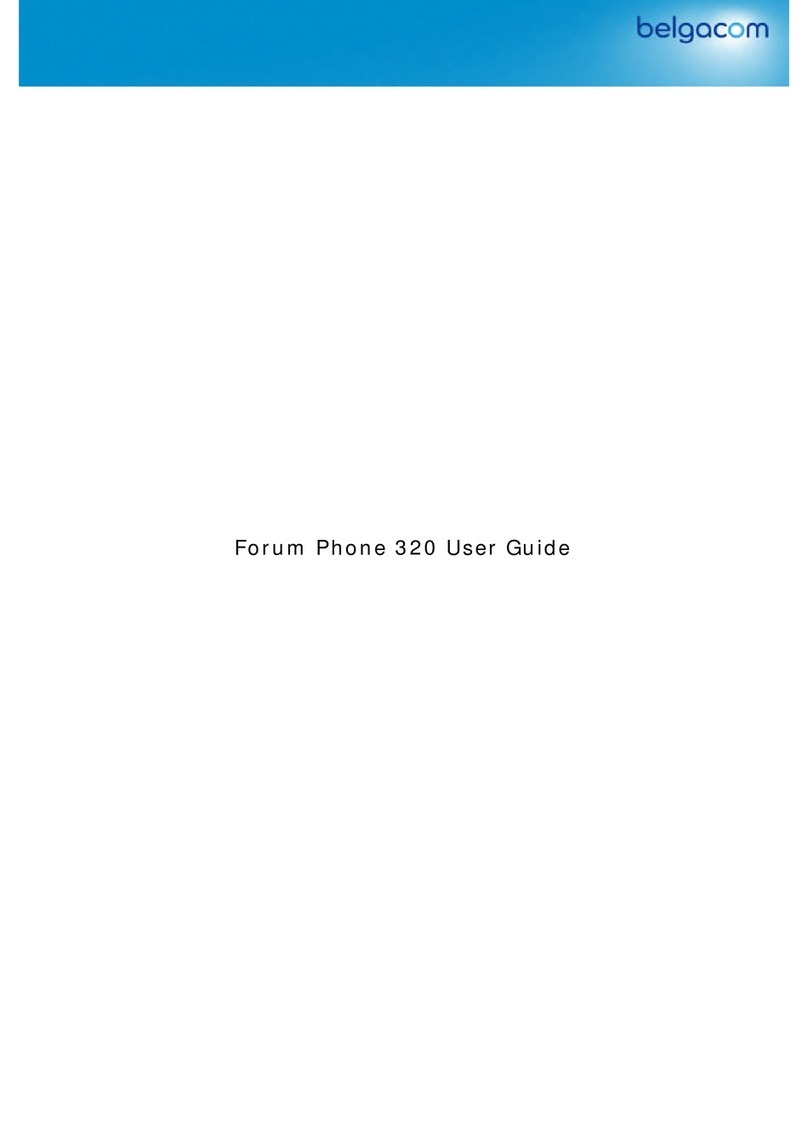 BELGACOM Forum phone 320 User manual