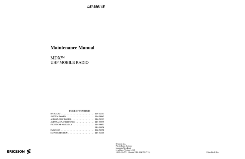 Ericsson LBI-39014B User manual