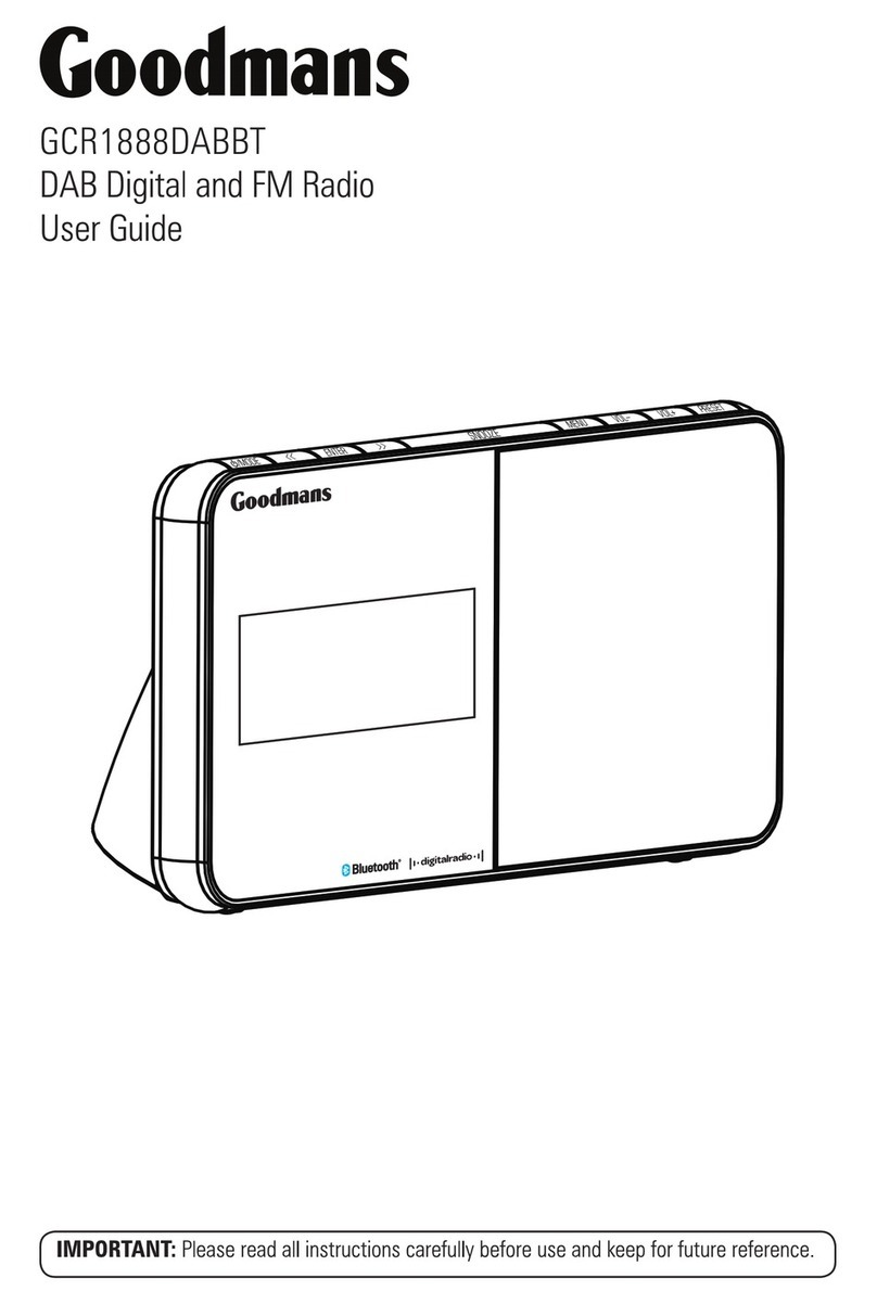 Goodmans GCR1888DABBT user guide