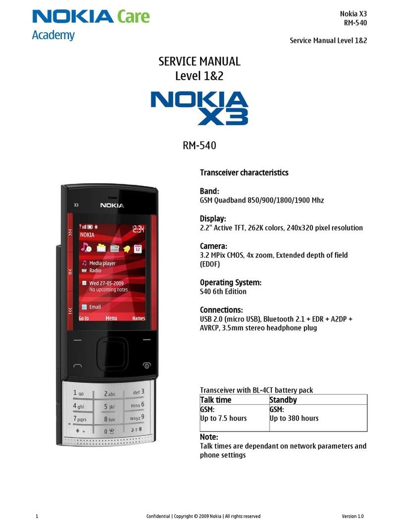 Nokia X3 User manual Nokia X3 User manual