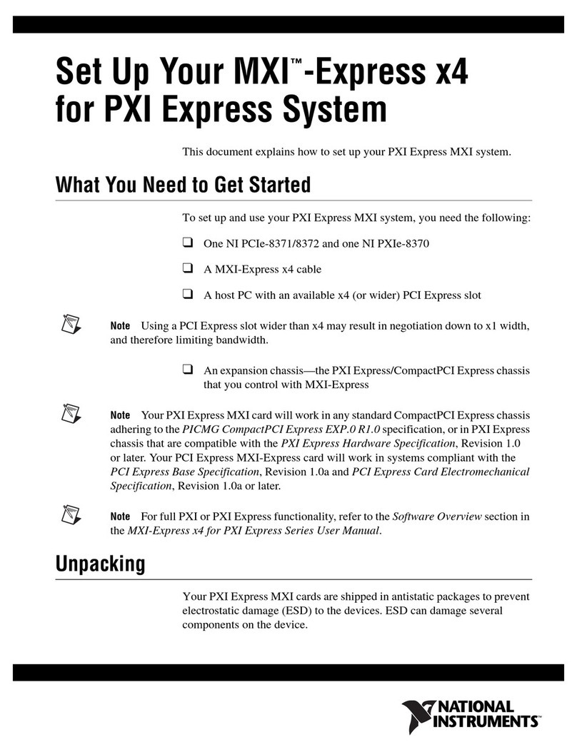 National Instruments MXI Express x4 User manual National Instruments MXI Express x4 User manual