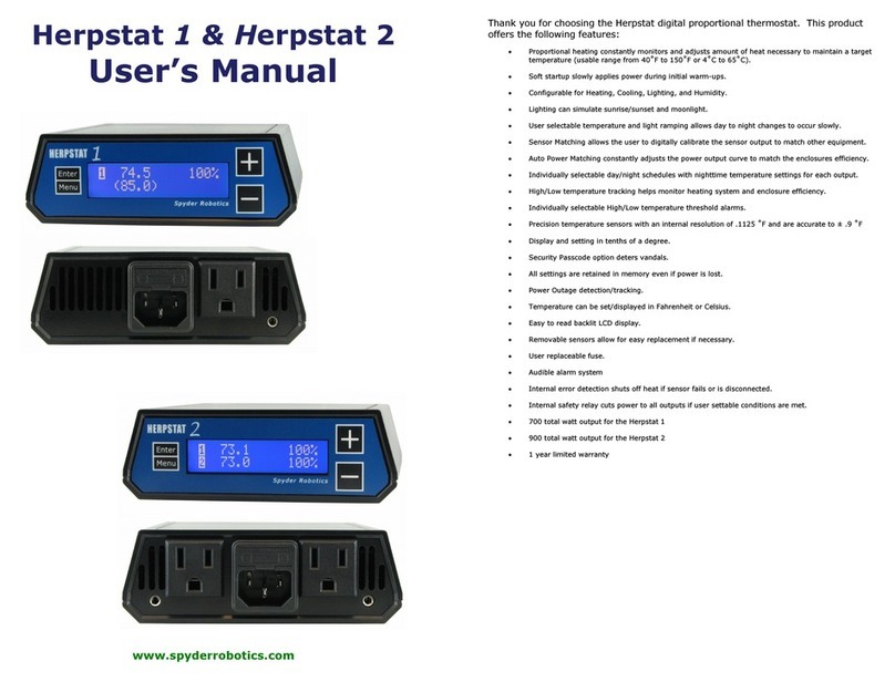 Spyder Robotics Herpstat 1 User manual