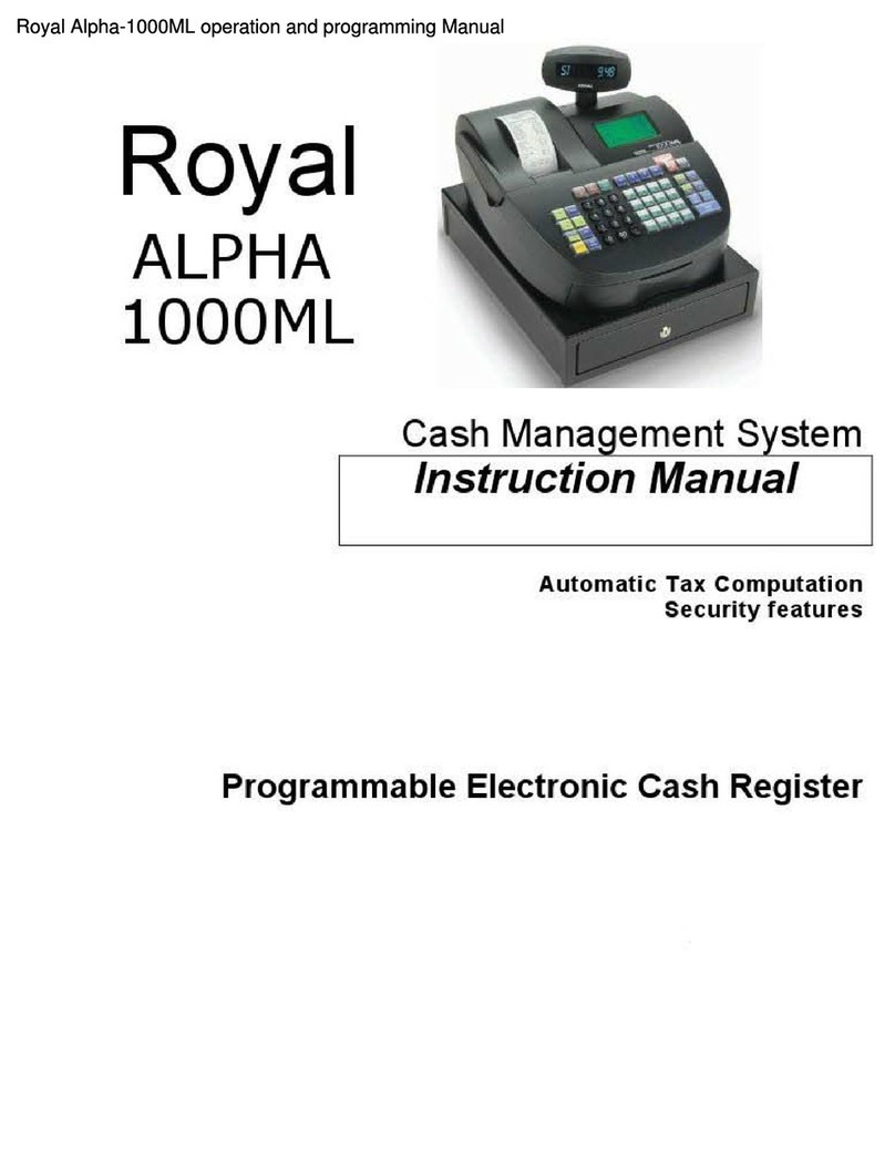 Royal ALPHA lOOOML instruction manual