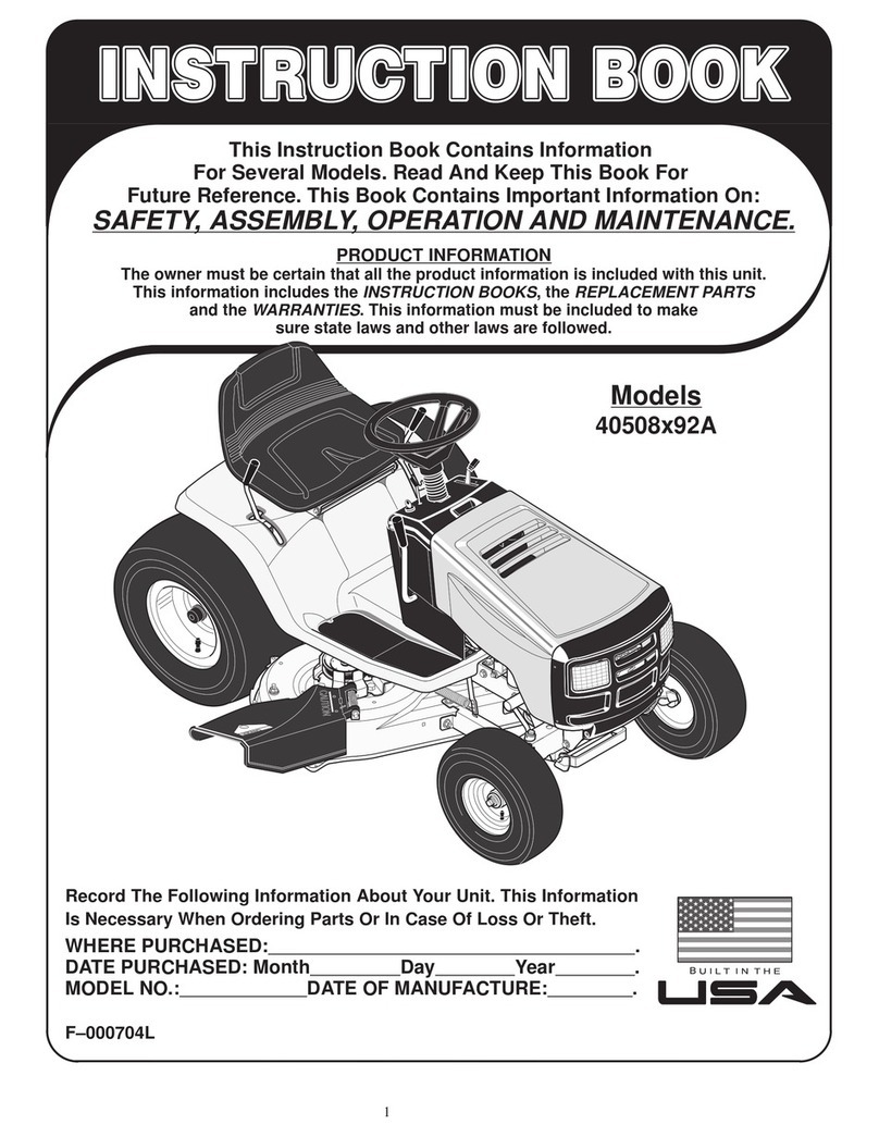 Murray 40508x92A User manual