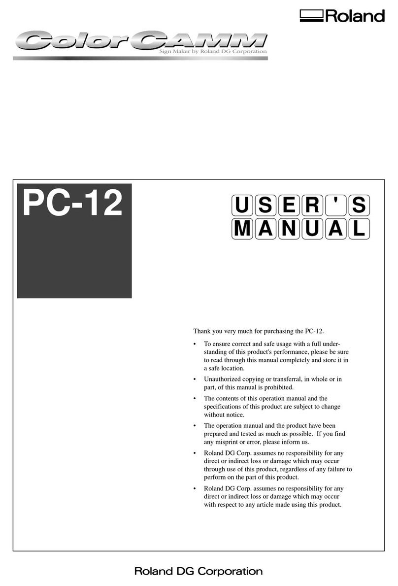 Roland ColorCamm PC-12 User manual