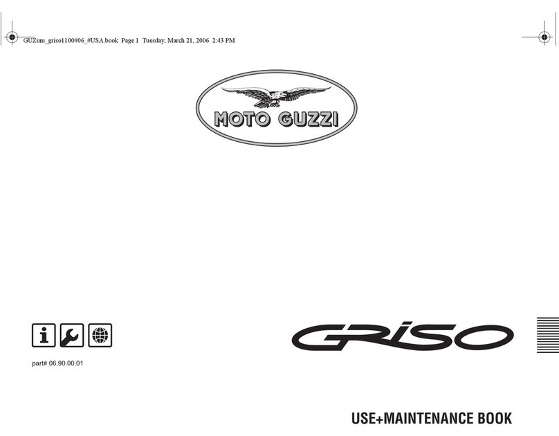 MOTO GUZZI GRISO Use and maintenance book