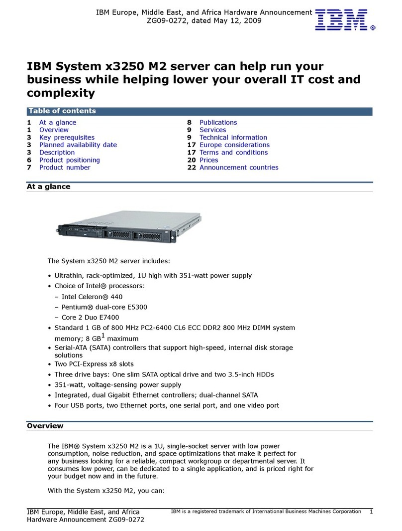 IBM System x3250 M2 User manual