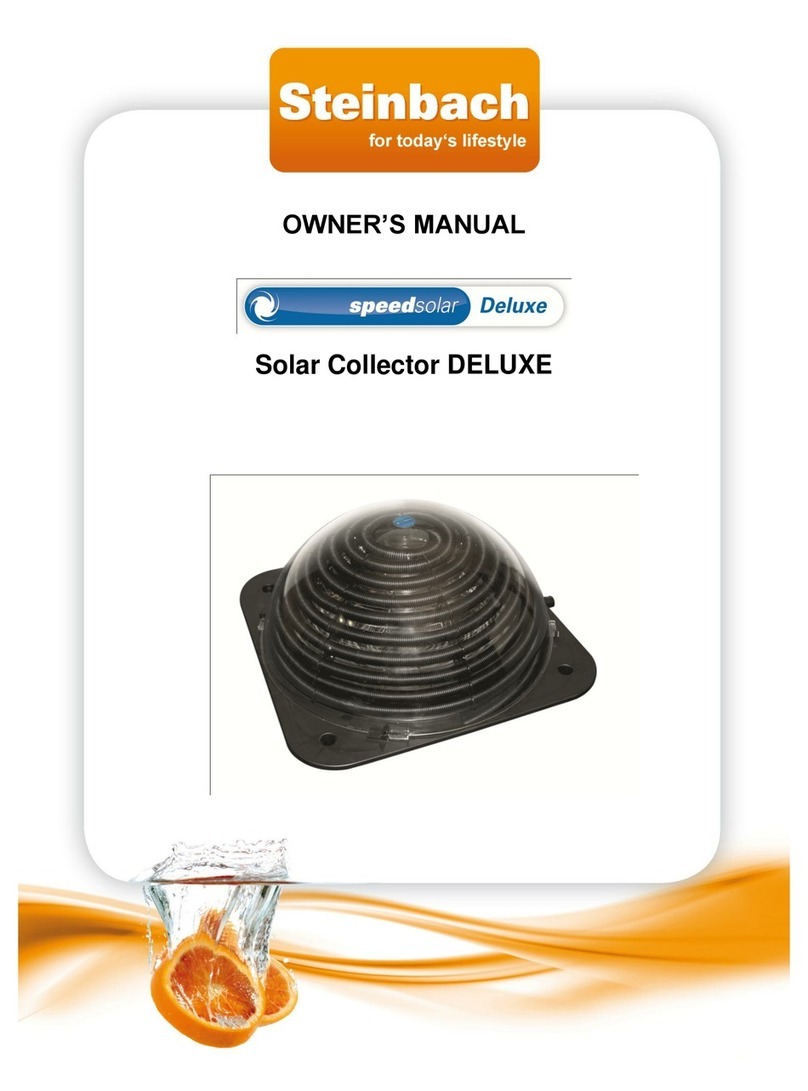 Steinbach Solar Collector Deluxe owner's manual