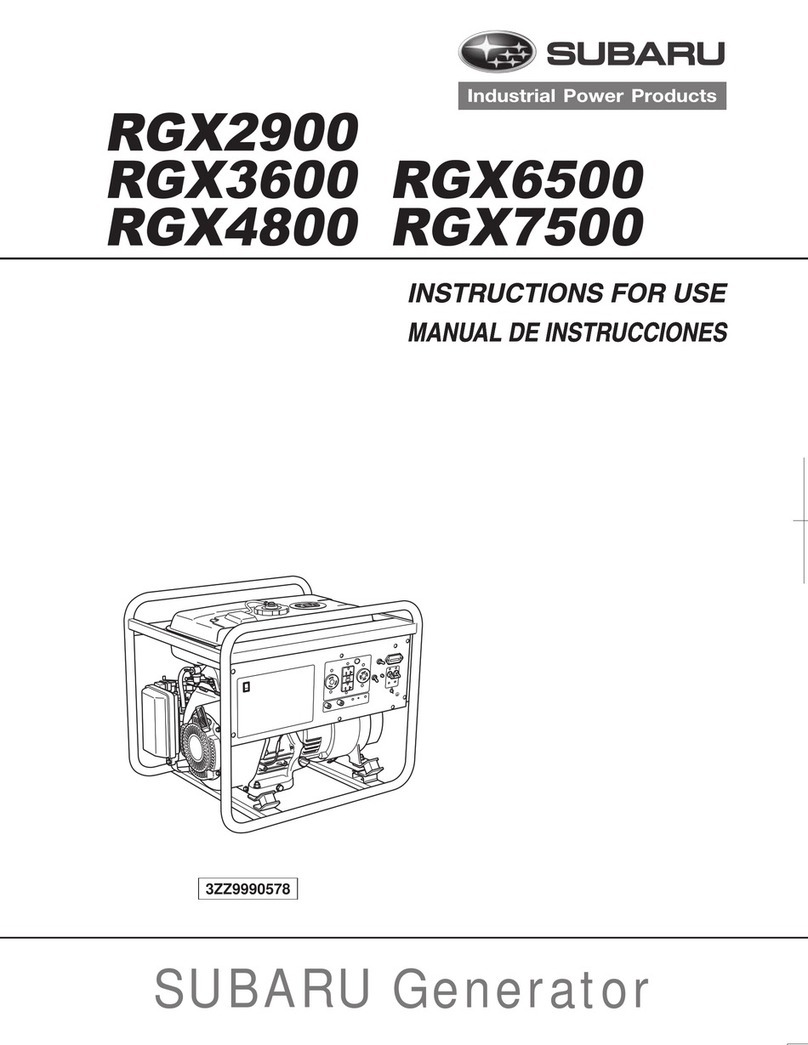 Subaru RGX2900 Instructions for use