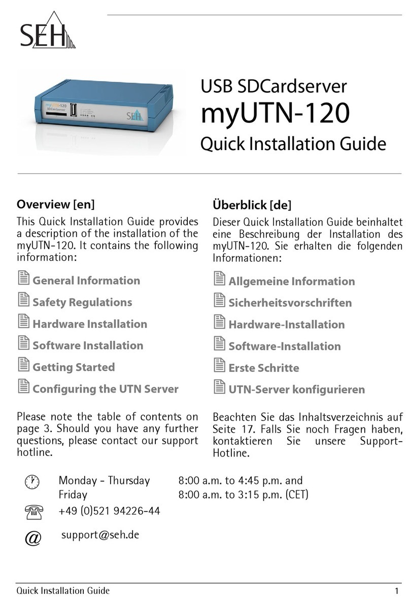 SEH myUTN-120 User manual