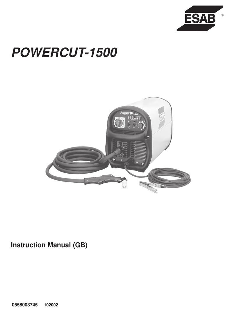 ESAB POWERCUT-1500 instruction manual ESAB POWERCUT-1500 instruction manual