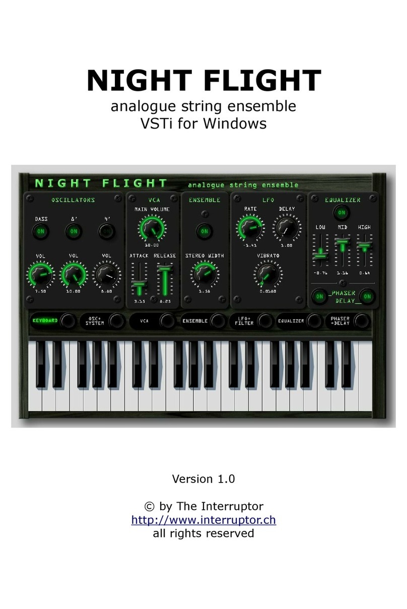Interruptor NIGHT FLIGHT user manual
