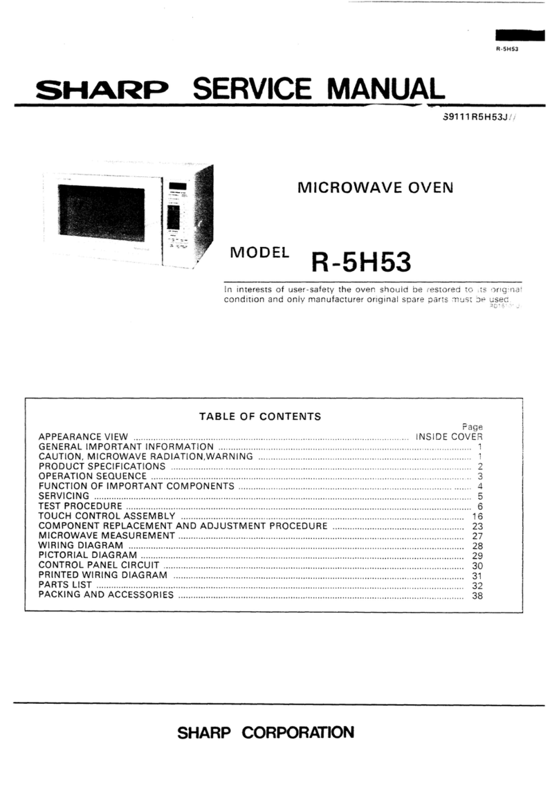 Sharp R-5H53 User manual