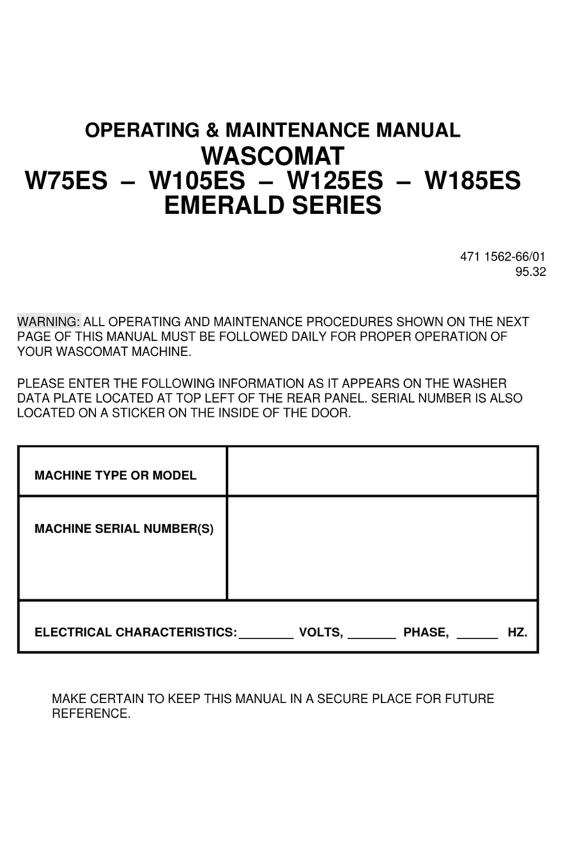 Wascom EMERALD W75ES Installation and operation manual