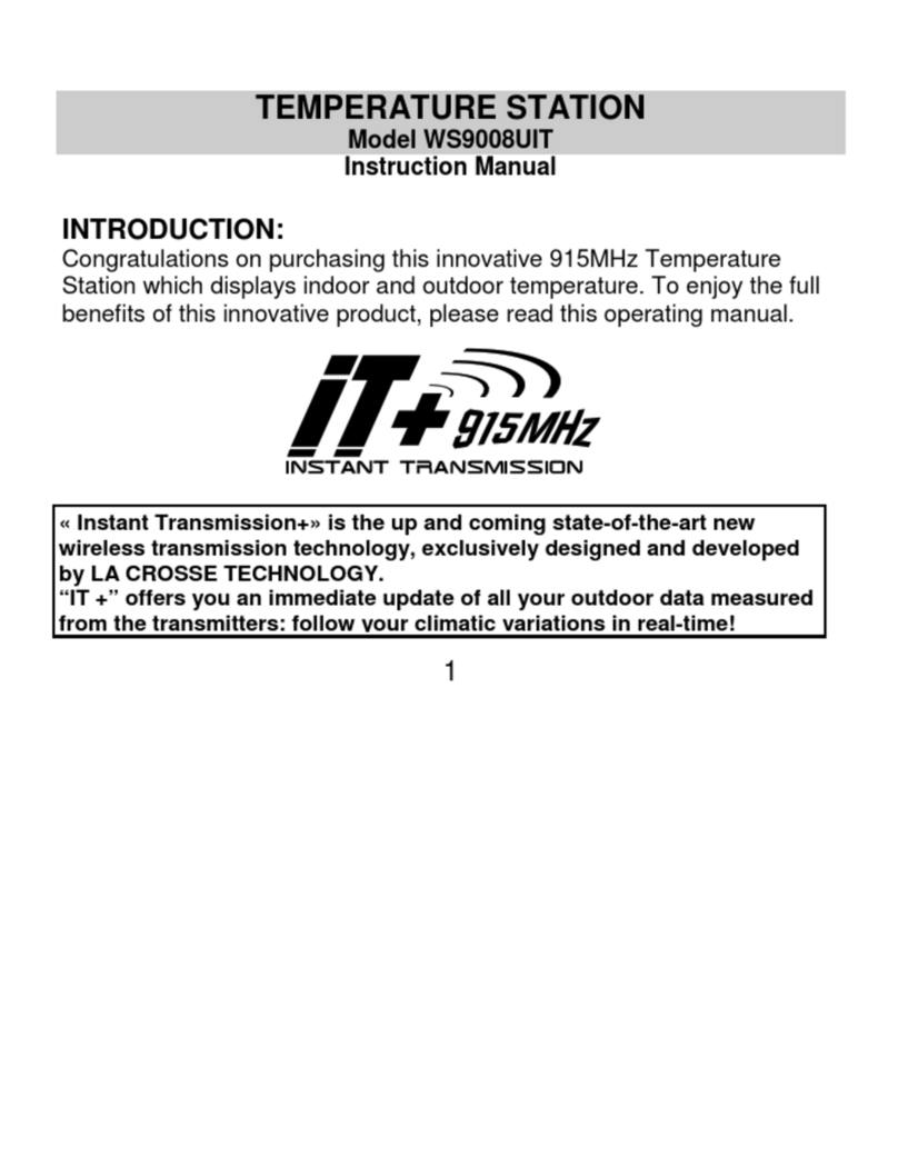 La Crosse WS9008UIT instruction manual