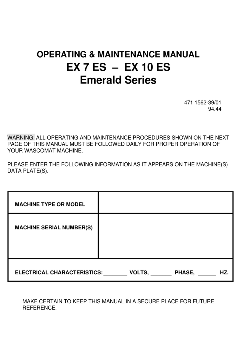 Wascom EX 7 ES Installation and operation manual