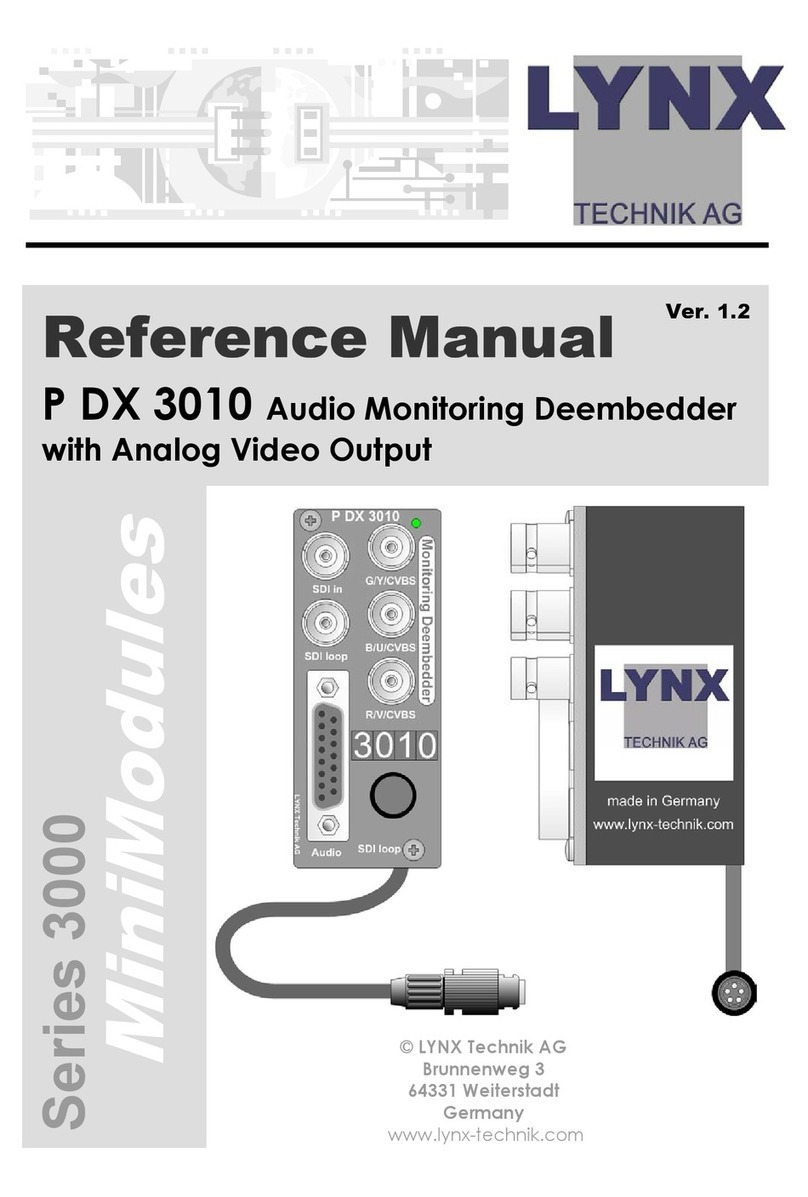 Lynx P DX 3010 Reference manual
