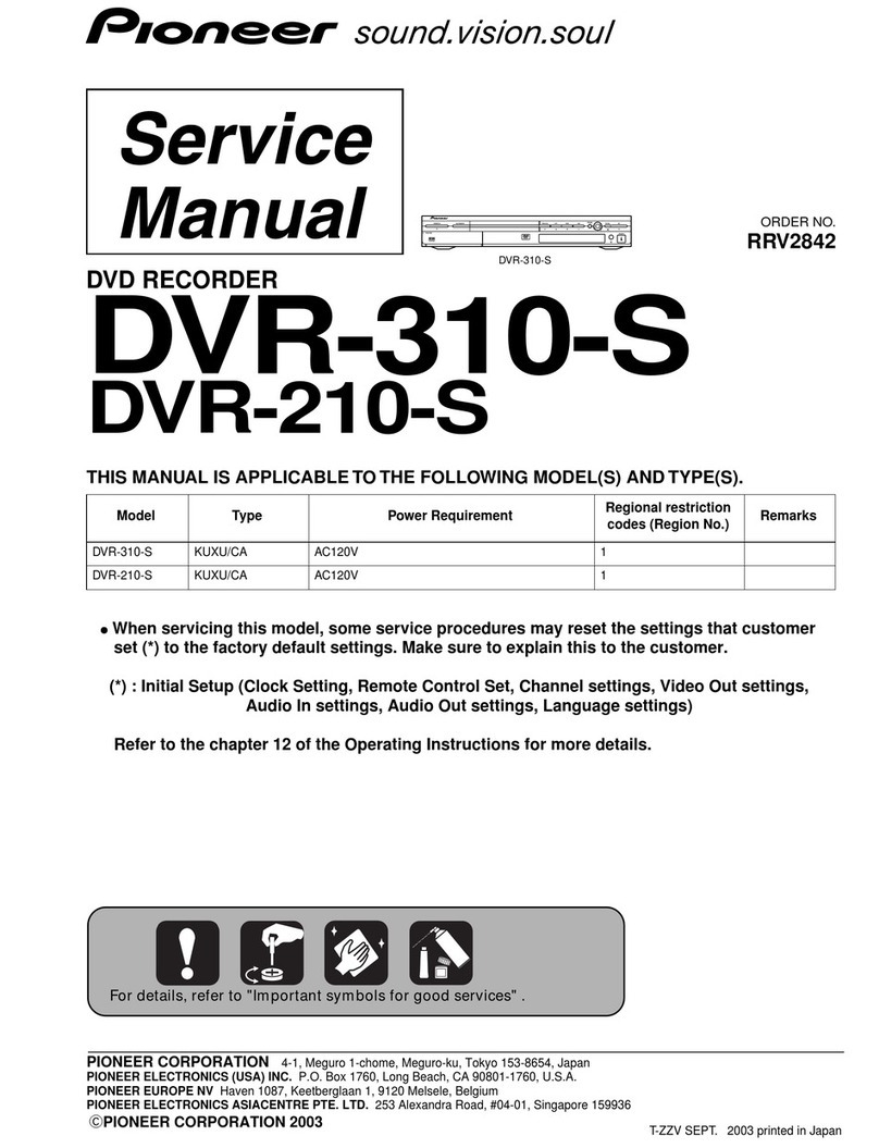 Pioneer DVR-310-S User manual
