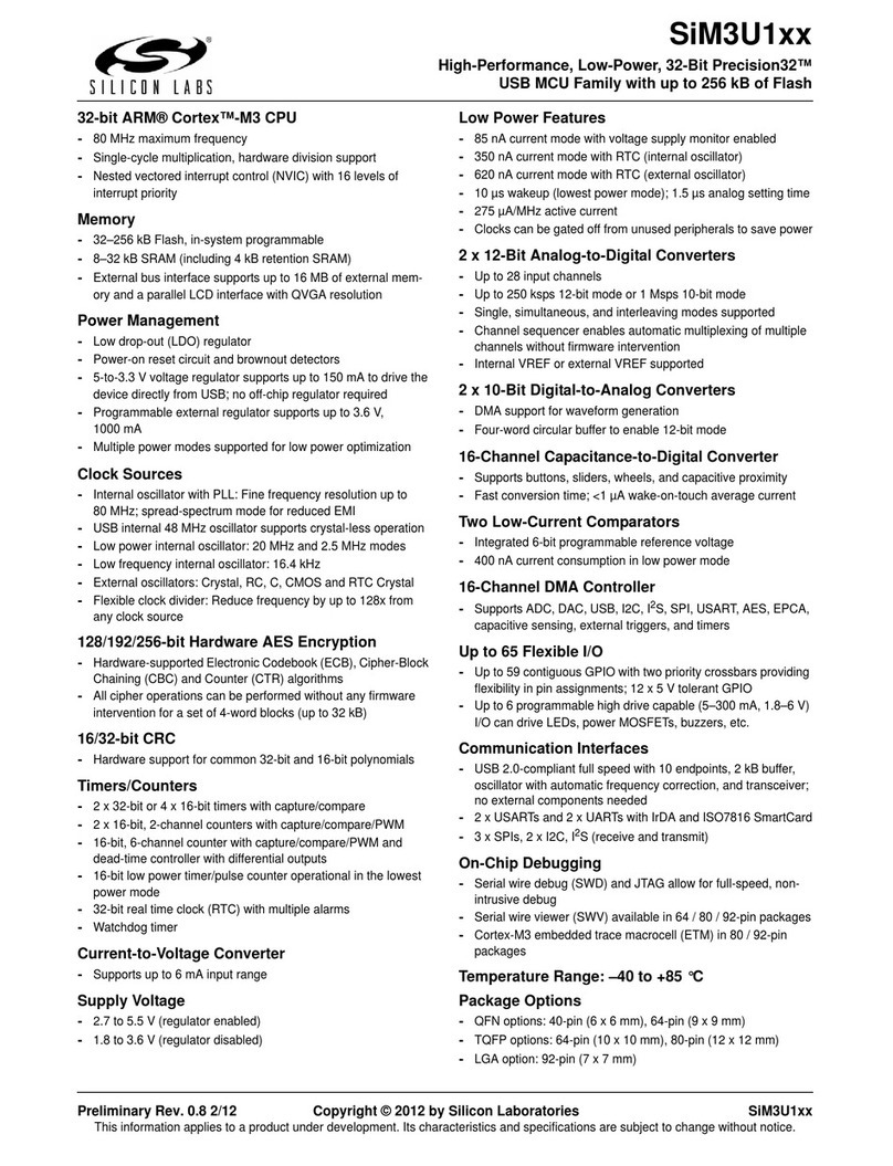 Silicon Laboratories SiM3U1xx manual