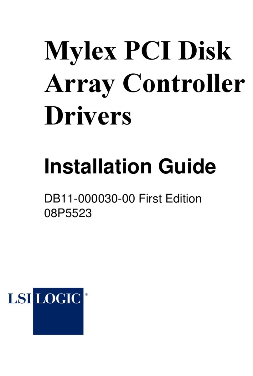 LSI Mylex PCI Disk Array Controllers Driver installation guide