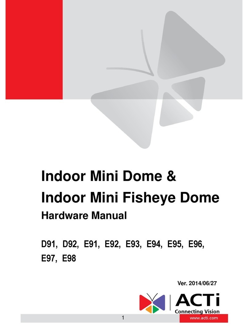ACTi E98 Hardware manual