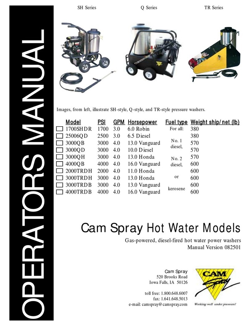 Cam Spray 1700SHDR Operator's manual