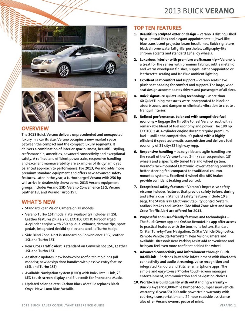 Buick 2013 Buick Verano User manual
