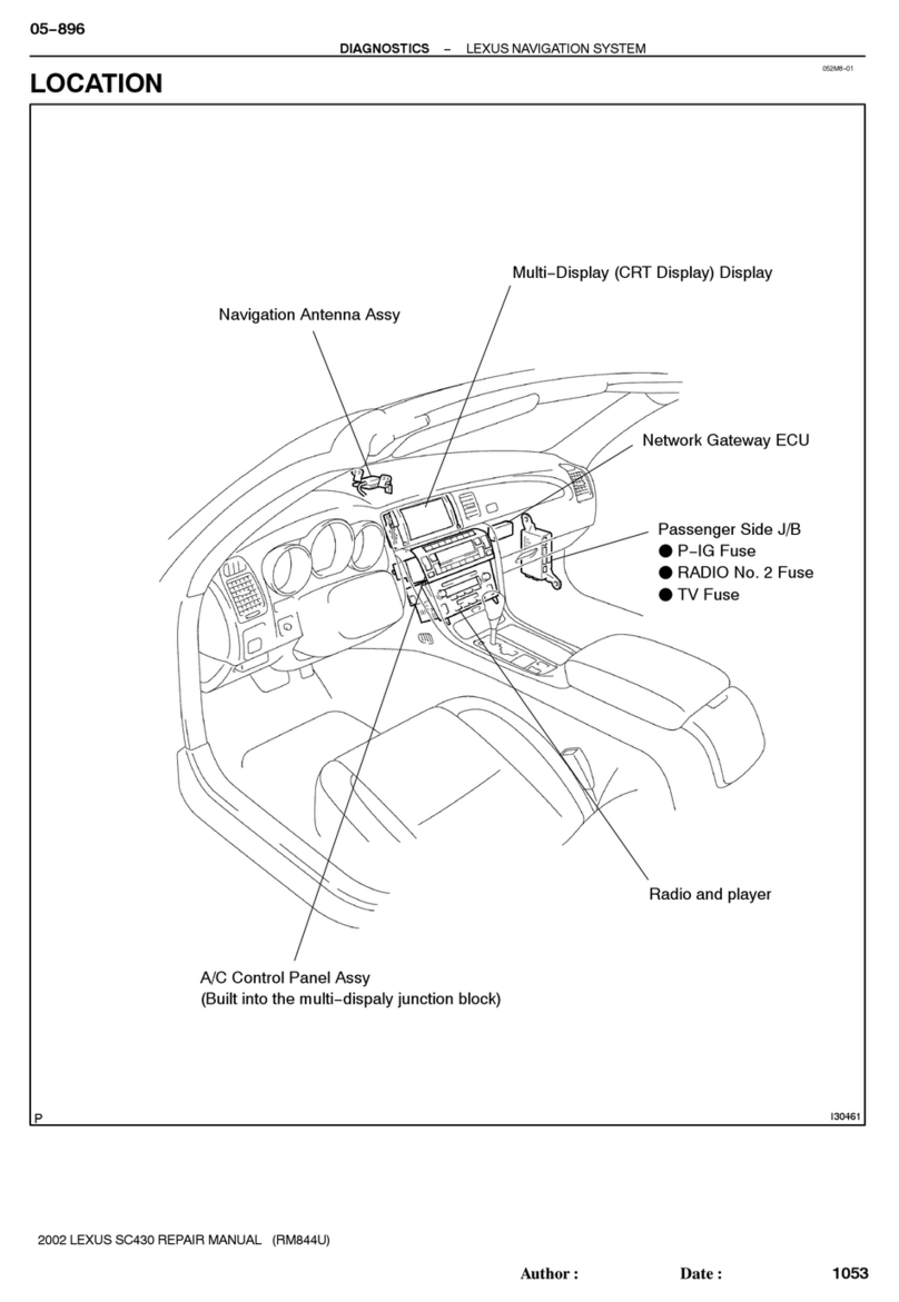 Lexus SC430 2002 Operating instructions