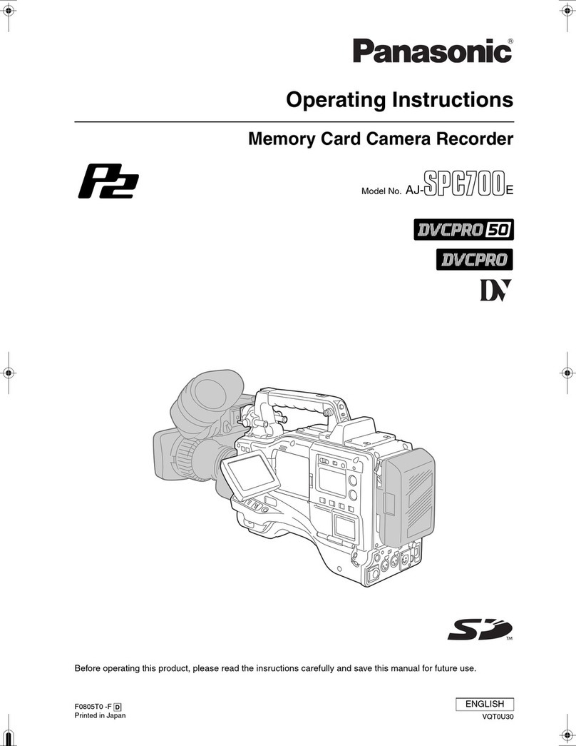 Panasonic AJ-SPC700E User manual